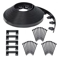 EasyFlex 100-ft Black Plastic Landscape Edging Roll