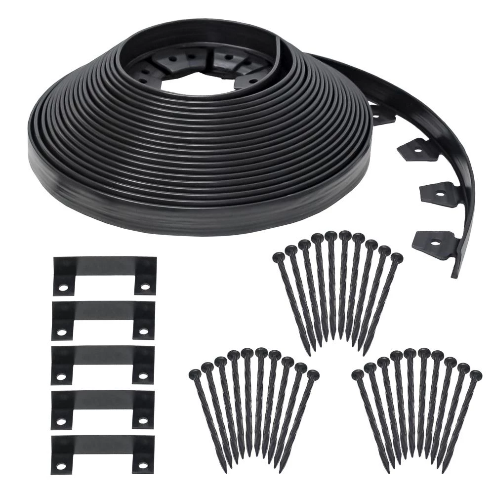 EasyFlex 100-ft Black Plastic Landscape Edging Roll 1 EasyFlex 100-ft Black Plastic Landscape Edging Roll