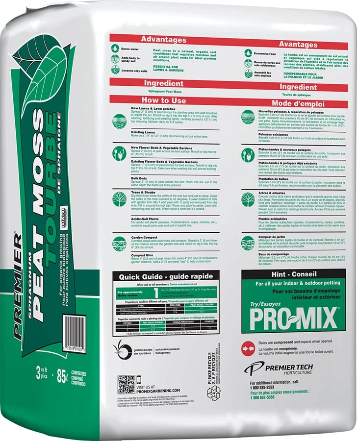 Premier Soil & Soil Amendments Premier Peat Moss Organic Peat Moss Moisture Control 2 Premier Soil & Soil Amendments Premier Peat Moss Organic Peat Moss Moisture Control - Image 2