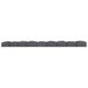 Multy Home Castle Stone Garden Border 4-ft Grey Rubber Landscape Edging Section