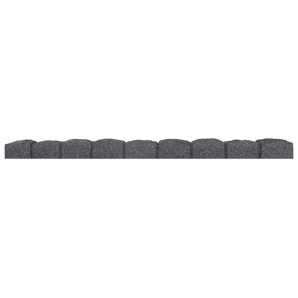 Multy Home Castle Stone Garden Border 4-ft Grey Rubber Landscape Edging Section 1 Multy Home Castle Stone Garden Border 4-ft Grey Rubber Landscape Edging Section