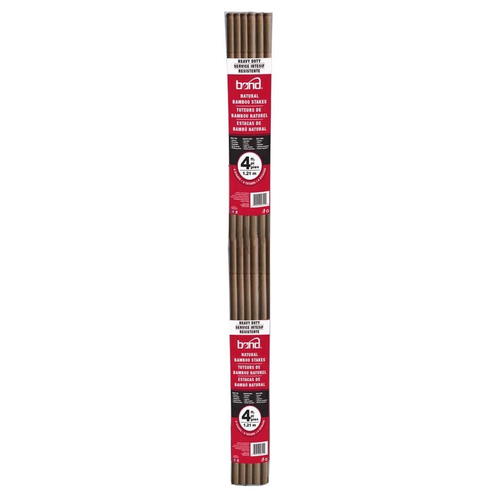 Bond Landscape Fabric & Stakes 25-Pack 48-in Bamboo Landscape Stake 4 Bond Landscape Fabric & Stakes 25-Pack 48-in Bamboo Landscape Stake - Image 4