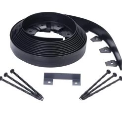 EasyFlex 20-ft Black Plastic Landscape Edging Roll