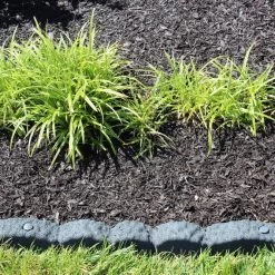Rubberific 4-ft Gray Rubber Landscape Edging Section -Cheap Landscaping Store 11899103