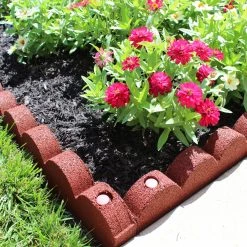 Rubberific 4-ft Red Rubber Landscape Edging Section -Cheap Landscaping Store 11900651 scaled