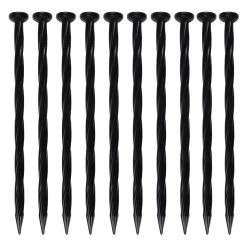 EasyFlex 10-Pack 8-in Black Plastic Edging Stake