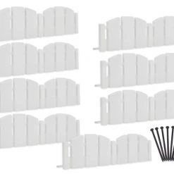 EasyFlex 8-Pack 10-ft White Plastic Landscape Edging Bundle