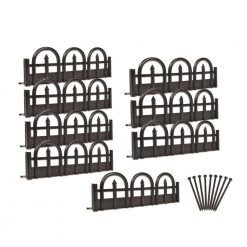 EasyFlex 8-Pack 10-ft Black Plastic Landscape Edging Bundle