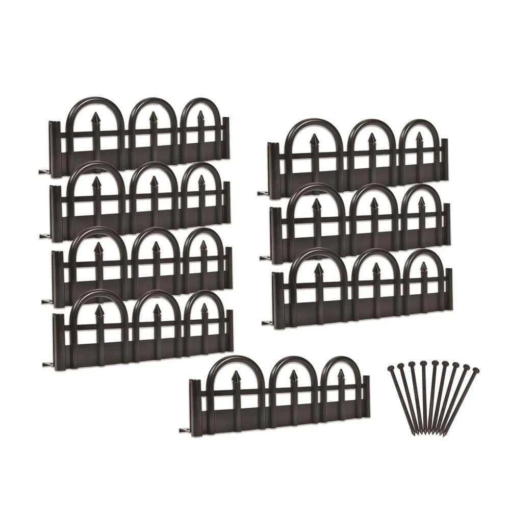 EasyFlex 8-Pack 10-ft Black Plastic Landscape Edging Bundle 1 EasyFlex 8-Pack 10-ft Black Plastic Landscape Edging Bundle