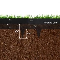 IRONRIDGE 5-Pack Black Landscape edging section 9 IRONRIDGE 5-Pack Black Landscape edging section -Cheap Landscaping Store 42352142