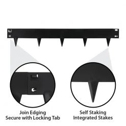 IRONRIDGE 5-Pack Black Landscape edging section 11 IRONRIDGE 5-Pack Black Landscape edging section -Cheap Landscaping Store 42352146