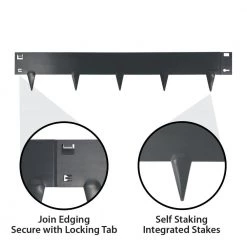 IRONRIDGE 5-Pack Slate Landscape edging section -Cheap Landscaping Store 42352561