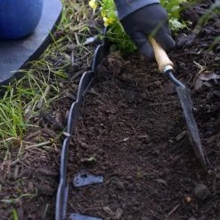 EasyFlex 2.5 in. x 20 ft. Scallop Black Woodgrain No-Dig Edging Kit 14 EasyFlex 2.5 in. x 20 ft. Scallop Black Woodgrain No-Dig Edging Kit -Cheap Landscaping Store 43438448