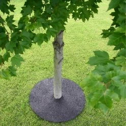 Rubberific Mulch Brown Recycled Rubber Rubber 24-in Tree Ring -Cheap Landscaping Store 43551617 scaled